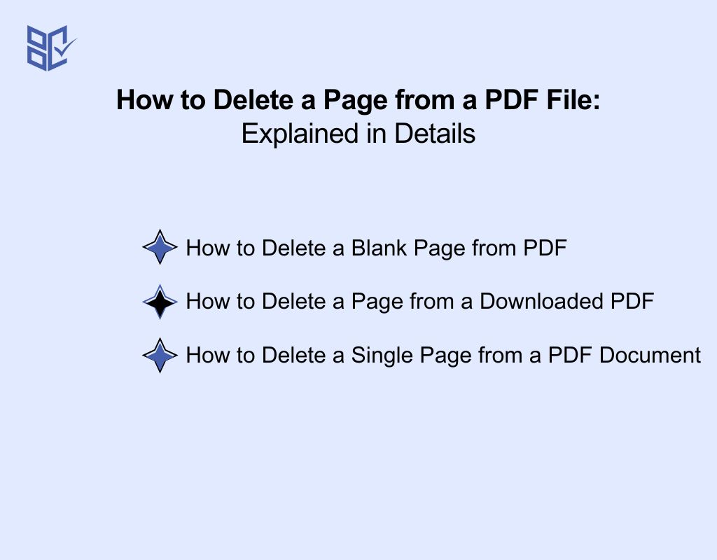 How to Delete a Page from a PDF File Explained in Details